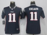 Women New England Patriots #11 Julian Edelman Nike blue Color Rush Limited Jerseys