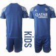2025-2026 Paris Saint-Germain club blue kid soccer jersey away