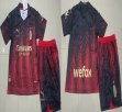 2023-2024 AC Milan club red black soccer jersey home 2023-2024 AC Milan club red black soccer jersey home