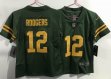 Youth Green Bay Packers #12 Aaron Rodgers Nike Green yellow Color Rush Limited Jersey
