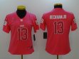 Women Giants #13 Odell Beckham Jr Nike pink Color Rush Limited Jersey