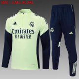 2025-2026 Real Madrid club yellow Navy soccer uniforms with Long Trousers B2542.jpg