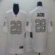 Nike Oakland Raiders #128 Josh Jacobs White Color Rush Limited Jersey