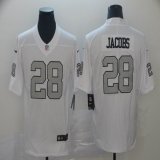 Nike Oakland Raiders #128 Josh Jacobs White Color Rush Limited Jersey
