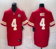 Nike Kansas City Chiefs #4 Rashee Rice red Color Rush Limited Jersey-BD