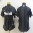 Women Nike Chicago White Sox blank black Majestic baseball jerseys city version-BD