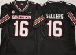 South Carolina Gamecock #16 LaNorris Sellers black college football jerseys