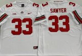 Ohio State Buckeyes #33 Jack Sawyer white college football jersey