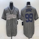 Nike New York Yankees #99 Aaron Judge Hemp grey majestic baseball Jersey Joint name