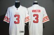 Buccaneers #3 Jameis Winston white nike Color Rush Limited Jersey with Sleeve label Buccaneers #3 Jameis Winston white nike Color Rush Limited Jersey with Sleeve label