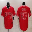 Nike Los Angeles Angels #27 Mike Trout red majestic baseball jerseys