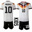 2026 World Cup Germany Team #10 MUSIALA white black kid soccer jerseys home