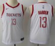 Youth Nike Houston Rockets #13 James Harden white nba jersey-MHD