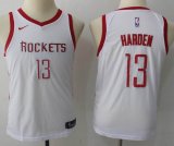 Youth Nike Houston Rockets #13 James Harden white nba jersey-MHD