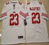 Nike San Francisco 49ers #23 Christian McCaffrey White Color Rush Limited Jersey