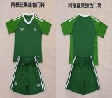 2025-2026 Argentina Team green kid goalkeeper soccer jerseys