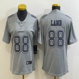 Women Nike Cowboys #88 CeeDee Lamb gray Color Rush Limited Jersey