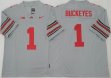 Ohio State Buckeyes #1 gray college football jerseys -PNS
