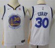 Youth Nike Golden State Warriors 30 Stephen Curry white nba jersey-MHD