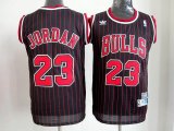 Chicago Bulls 23 jordan black stripe nba jersey