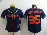 Youth Nike Houston Astros #35 Justin Verlander dark blue baseball jerseys