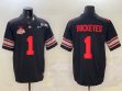 Ohio State Buckeyes #1 Quinshon Judkins black college football jerseys with 2025 championship patch