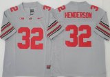 Ohio State Buckeyes #32 Treveyon Henderson gray college football jerseys