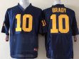 Michigan Wolverines BRADY 10 blue NCAA Football jersey