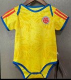 2026 Colombia team yellow soccer baby clothes home