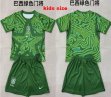 2026-2027 Brazil team green goalkeeper kid soccer jerseys