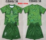 2026-2027 Brazil team green goalkeeper kid soccer jerseys