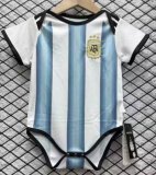 2026 Argentina team white blue soccer baby clothes home