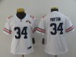 Women Nike Chicago Bears #34 Walter Payton white Color Rush Limited Jerseys 100th patch