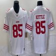 Nike 49ers #85 George Kittle white Nike Vapor F.U.S.E. Limited Jersey 03