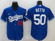 Nike Los Angeles Dodgers Mookie Betts black majestic baseball Jersey-LT