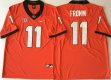 Georgia Bulldogs 11 Jake Fromm orange College Football Color Rush Limited Jersey