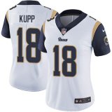 Women Nike Rams #18 Cooper Kupp white Color Rush Limited Jersey