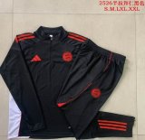 2025-2026 Bayern Munich black soccer uniforms with Long Trousers B2553