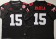 Nebraska Huskers #15 Dylan Raiola black college football jerseys
