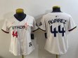 Women Houston Astros #44 Yordan Alvarez beige majestic baseball jerseys Joint name -BD