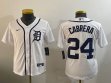 Youth Nike Detroit Tigers #24 Miguel Cabrera white Majestic baseball jerseys