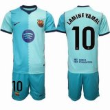2026-2027 Barcelona club #10 LAMINE YAMAL skyblue soccer jerseys second away