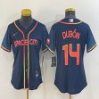 Women Nike Houston Astros #14 Dubon blue baseball jerseys -BD