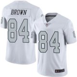 Nike Oakland Raiders 84 Antonio Brown white Color Rush Limited Jersey 001