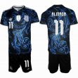 2026-2027 Argentina Team #11 AL MADA blue black soccer jerseys away