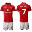 2026-2027 Manchester United club #7 RONALDO red white soccer jerseys home