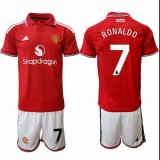 2026-2027 Manchester United club #7 RONALDO red white soccer jerseys home