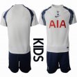 2025-2026 Tottenham Hotspur Club white blue kid soccer jerseys home