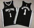 Youth Nike San Antonio Spurs #1 Victor Wembanyama black basketball jersey-XD