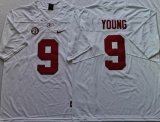Nike Alabama Crimson Tide #9 Bryce Young White College football Jerseys